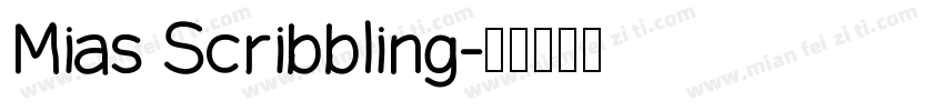 Mias Scribbling字体转换